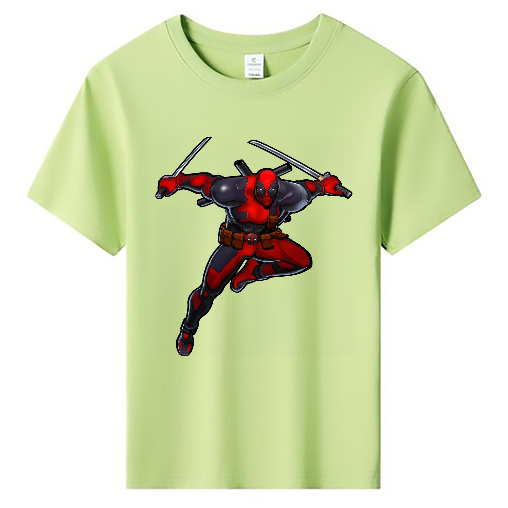 （画像用） Deadpool デッドプール 綿100％キッズTシャツ（フロントプリント）